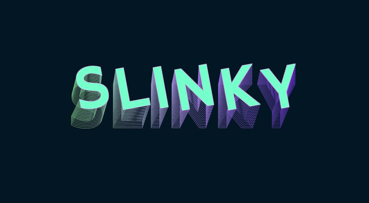 "slinky" in a very slinky variable font