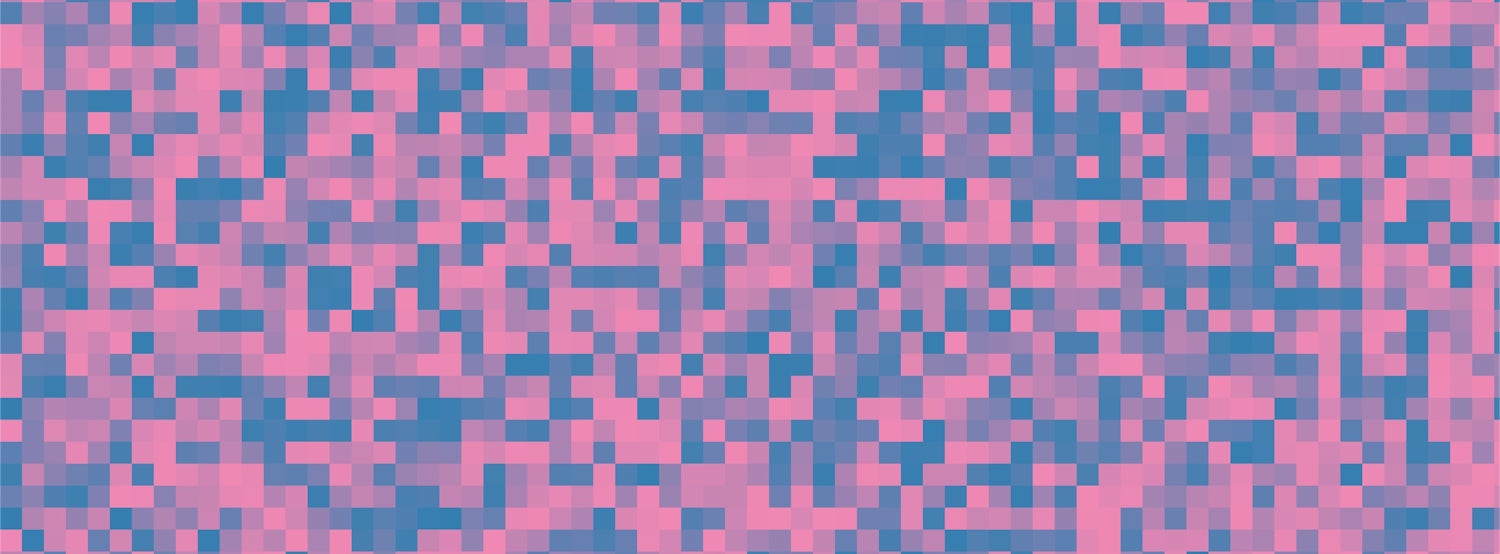 Random pink and blue pixels