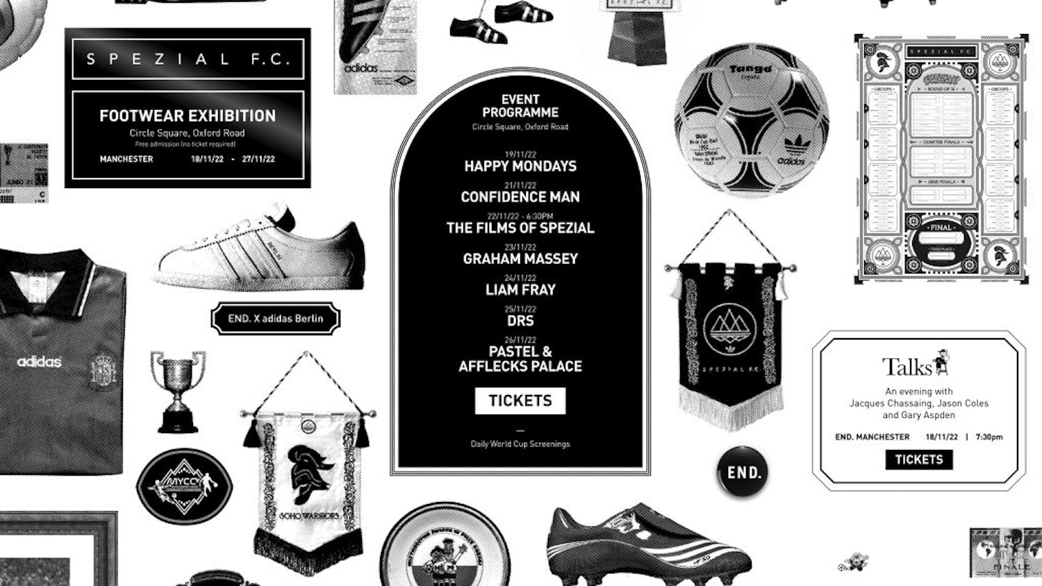 The Spezial football exhibition home page